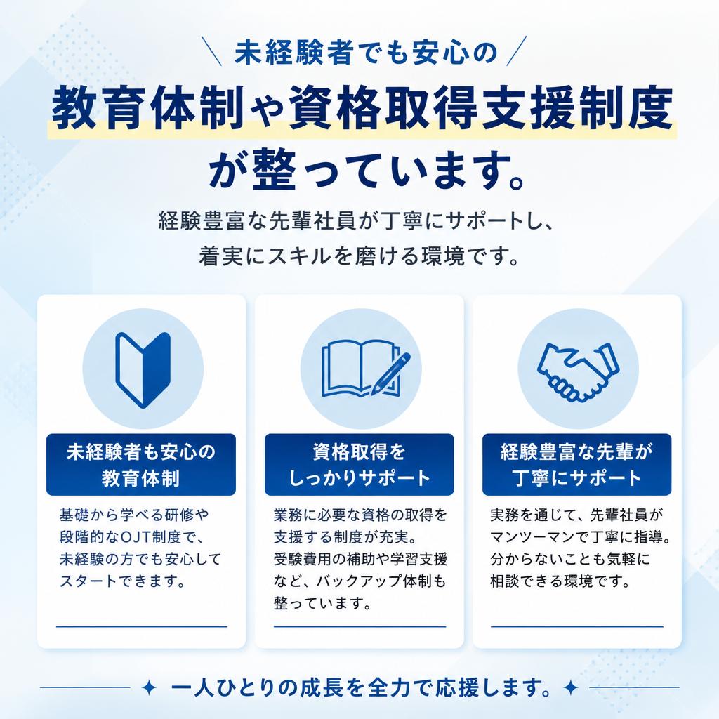 充実したスキルアップ制度